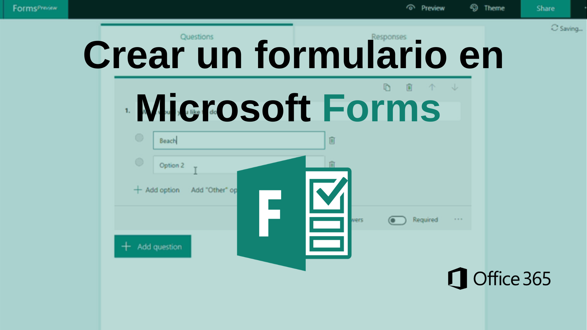 Cómo crear un formulario con Microsoft Forms con preguntas que se califiquen automáticamente