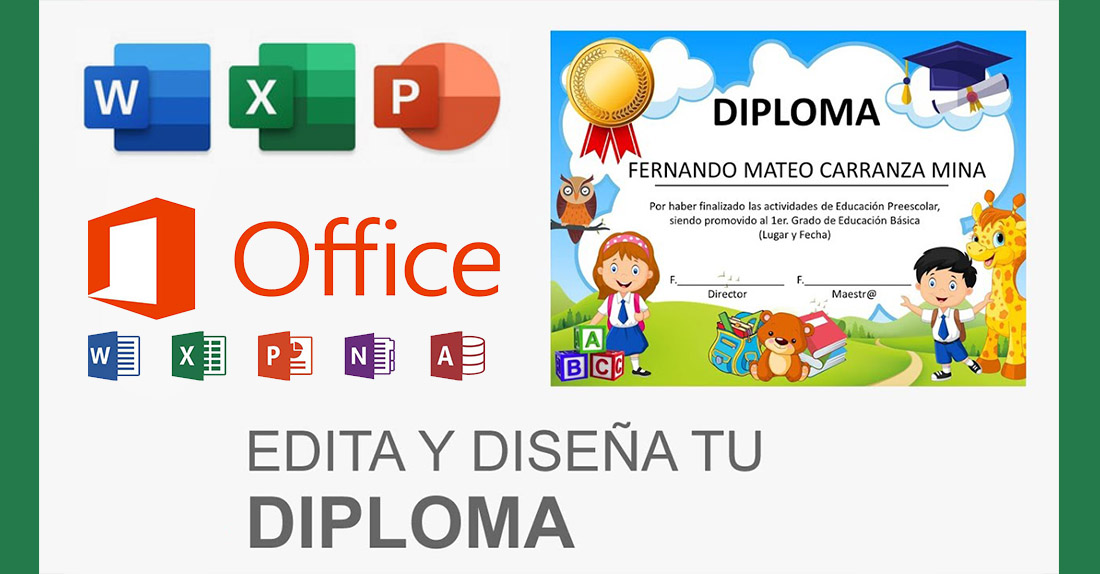 Cómo imprimir Diplomas en PowerPoint y Word a partir de una lista en