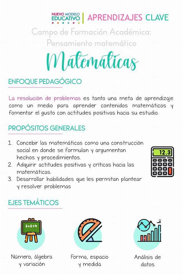 Aprendizajes clave: resumen del plan y programas de estudio