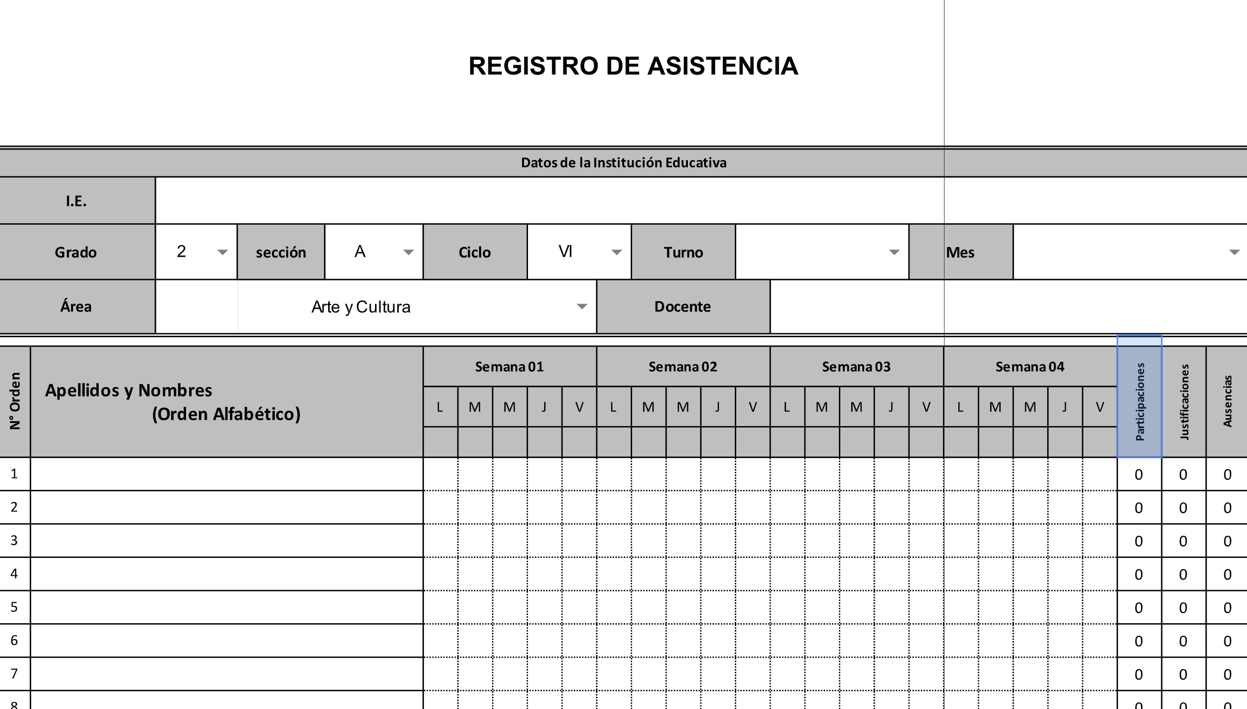 Modelo De Registro De Asistencia De Las Sesiones De Clases A Distancia