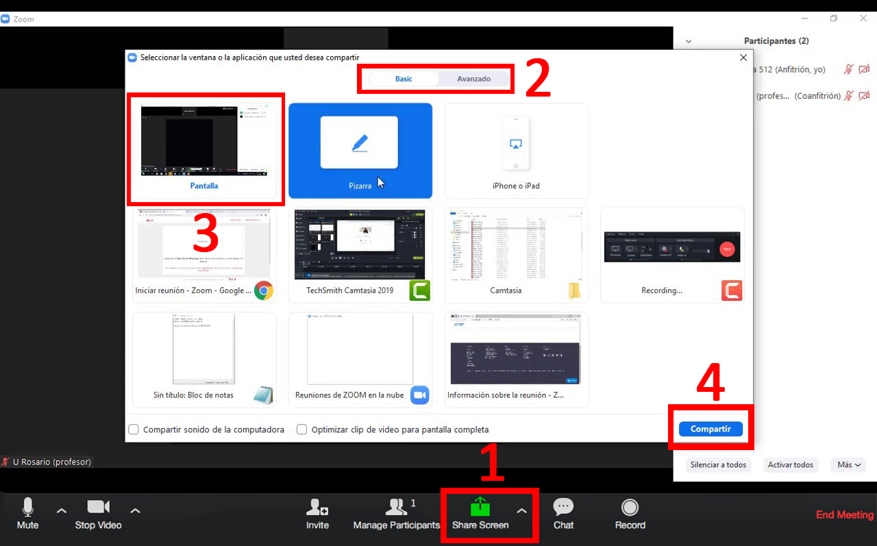 Como Compartir La Pantalla En Zoom Para Sus Clases Virtuales
