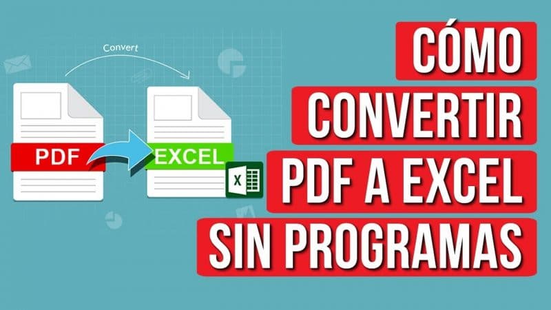 Como convertir un archivo PDF en Excel sin programas, online y gratis