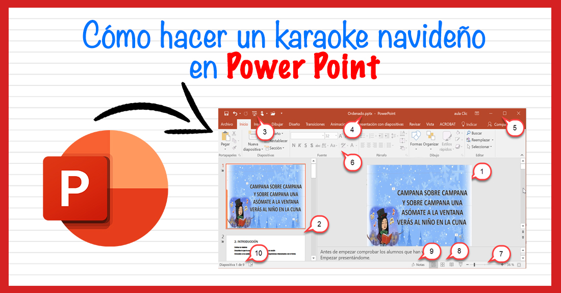  Karaoke navideño en PowerPoint
