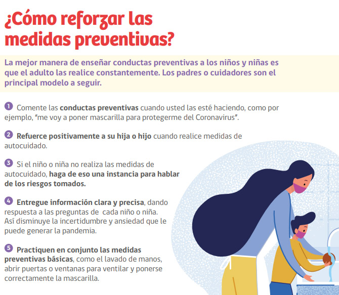 Guía de autocuidado en niñas y niños para reducir el riesgos de contagiarnos 