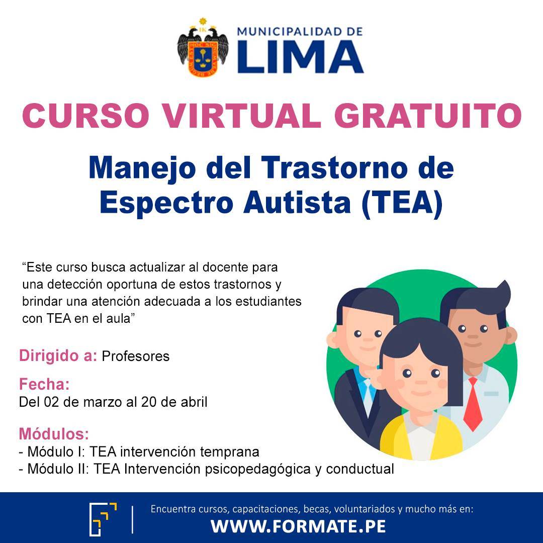 Curso gratuito para docentes: Manejo del trastorno del espectro autista ...