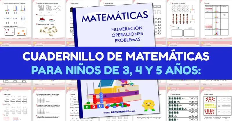 Cuadernillo de Matemáticas para niños
